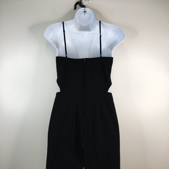 Nasty Gal Cutout Black Bustier Jumpsuit Size M - Picture 10 of 15